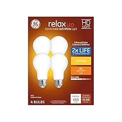 GE Relax 4-Pack 40 W Equivalent Dimmable Soft White