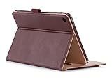 ProCase ASUS ZenPad S 8.0 Z580C Case (2015 ZenPad Z580C,Z580CA) with bonus stylus pen - Stand Cover Folio Case for ASUS ZenPad S 8.0 Z580C, Multiple Viewing angles, Document Card Pocket (Brown)