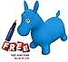 SUESPORT Horse Hopper Kit, Pump Included, Inflatable Jumping Horse, Space Hopper, Ride-on Bouncy Animal Hopper, Sit and Bounce, Blue