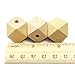 20pc 20mm Wood Spacer Beads Unfinished Geometric Beads Jewelry for Diy Wooden Necklace