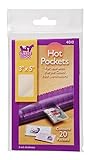Purple Cows Hot Pockets Hot Laminating Pouches, 3x5 Inches, 20 Pouches Per Pack, Clear (4010)