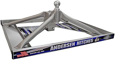 Ultimate 5th Wheel Connection | 9" Tall Base Lowered for Flatbed Trucks | Aluminum Fifth Wheel Hitch | Trailer Towing Accessories | 24,000 lbs GTWR and 4,500 lb tongue weight | 3221