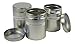 Thistle Moon Steel Loose Leaf Tea and Spice Tin Round with Twist Cover Short - Set of 6