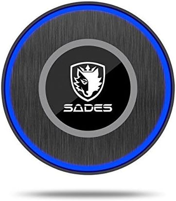 SADES Fast Wireless Charger, Qi-Certified Wireless Charging Pad for iPhone 8/8 Plus, iPhone X, Nexus 4/5 / 6, and Other Devices, Provides Fast-Charging for Galaxy S8 / S8+ / S7 / S7 Edge / S6 Edge