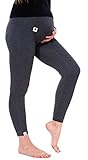Harcadian Maternity Leggings For Mothers Yoga Pants Leggins Dark Grey