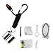 Survival Hax 10 in 1 Paracord EDC Keychain with Waterproof Pill Bottle (Silver)