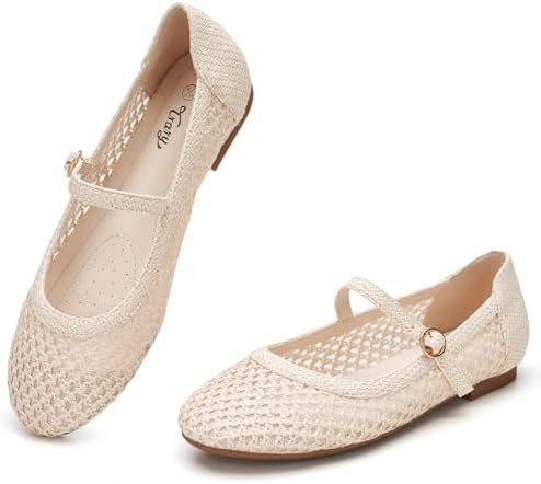 Amazon.com | YDN Women Comfortable Open Toe Slip On D'Orsay Flats