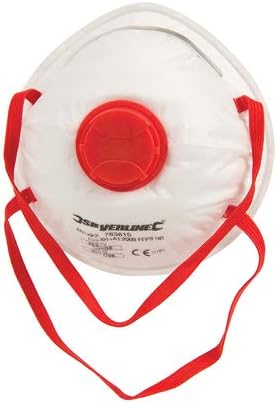 Moulded Valved Face Mask FFP3 NR Single FFP3 NR face mask Up to 50 Times Protection Against fine Non-Toxic dusts, Fibres and aqueous Mists Pack of 5