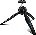 Fugetek Portable Mini Tripod Stand, with Phone Mount, Lightweight, Adjustable, Use for Selfies, Video, Facetime, Livestream, Compatible with iPhone, Android, GoPro, Digital Camera Black