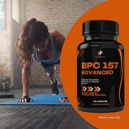 alpha bpc 157 BPC 157 Advanced Formula (2 Bottle Pack) L Arginine Complex Capsules,  Supports Circulation, Blood Flow and Muscle Growth 1280 MG Per Serving, 60  Day Supply in Kenya
