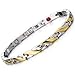 Steel Link Magnetic Bracelet for Women, Health Function Element of Magnets, Free Link Removal Kit