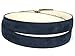 PAUL PARKMAN Men's Navy Suede Belt (ID#B06-NAVY) (L)
