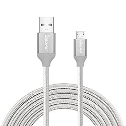 See iSeekerKit Micro USB Charger Cable 6ft High Speed Nylon Braided Micro USB to USB Cable USB Data Sync Charging Cable Cord wire for Android, Samsung, Nokia, HTC, and More Details