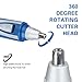 Nose Hair Trimmer for Men Women – MIYO 2019 Professional Nose, Ear, Eyebrow Hair Trimmer Clipper, Waterproof Stainless Steel Blade, 3 in1 with Great Gift, Battery-Operated, Blue