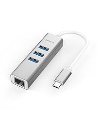 omars USB C to USB 3.0 Hub para dispositivos USB tipo C incluyendo el MacBook 2016, Chromebook Pixel y más