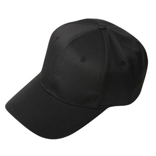New High Profile Twill Cap-Black