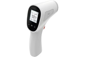 MOTOROLA NURSERY Motorola TE-94 Infrared Touchless Forehead Thermometer for Adults and Kids - Backlit Display, Memory Function, High Temp Alert - White