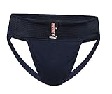 KD Willmax Jockstrap Gym Cotton Supporter with Cup Pocket Athletic Fit Fashionable Straps Brief Multi Sport Underwear Gym, Fitness & Outdoor Inner Wear Soft Underpants (Navy Blue, XXXX-Large)