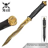 M48 Cyclone Gold Fixed Blade Knife with Custom Vortec Sheath