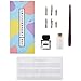 Lettering Set for Beginners - Learn Modern Calligraphy & Hand Lettering - Complete Starter Kit with Wooden Pen Holder, 6 Different Nibs, Black Ink, Guide Paper