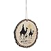 Wise Men Still Seek Him Three Kings Wood Tree Bark 4 inch Christmas Tree Ornament