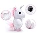 Woodyotime Moving and Talking Unicorn Toys Repeats What You Say Interactive Plush Toys for Boys and Girls Perfect X'Mas and Birthday Present (White)