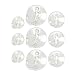 60 Count Clear Plastic Suction Cup Sucker Pads with Hooks CSPRING