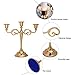 Ecoolda Gold Taper Candle Holder,Wedding & Dinning Table Decorative Candlestick Holder,Metal Candelabra,Fits 3/4 inch Thick Taper Candle