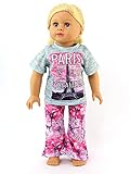 American Fashion World Paris Pajamas fits 18 Inch Doll