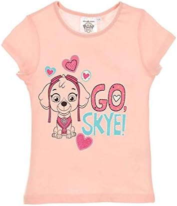 Paw Patrol Girls' Short-Sleeved T-Shirt - Pink