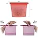 6 Packs Silicone Food Storage Bags - Reusable and Sealable, Leakproof Foodsaver Bags for Heating, Freezing, Microwaving and as Snack Bags by FreshEco