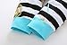 YOUNGER STAR 4Pcs Baby Girls Clothes Little Sister Long Sleeve Romper+Striped Long Pants+Hat (0-6 Months, White Stripe)