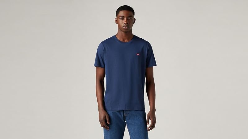 Herren Ss Original Housemark Tee T-Shirt,Cotton + Patch Dress Blues,M
