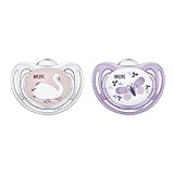 NUK Airflow Orthodontic Pacifier, Girl, 6-18