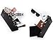 SHIMDU- Car Seat Side Pocket Organizer, Gap Filler and Drop Caddy Catcher,Storage For Your Accessories in Between Seats and Center Console,Premium PU Leather,Include 2 Pairs Of Velcro's-Set Of 2-Black