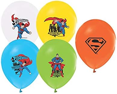 Superman Party Balloons, 10 pcs