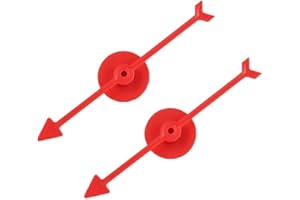 ZENARAO 2Pcs Spinner Game Engaging Board Arrow Set Home and School Party Spinners Plastic Craft with Suction Cup Board Games Accessories (Red)