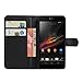 Premium Leather Flip Bracket Wallet Case Cover for Sony Xperia Z L36H / C6602 / C6603 (Wallet - Black)