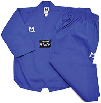 Moospo Tae Kwon Do Uniform Taekwondo Color(Black, Blue, Red) TKD Uniforms Dan Do Bok