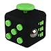 FIDGETLINE Stress Cube Toy for Children and Adults to Relieve, Black Green