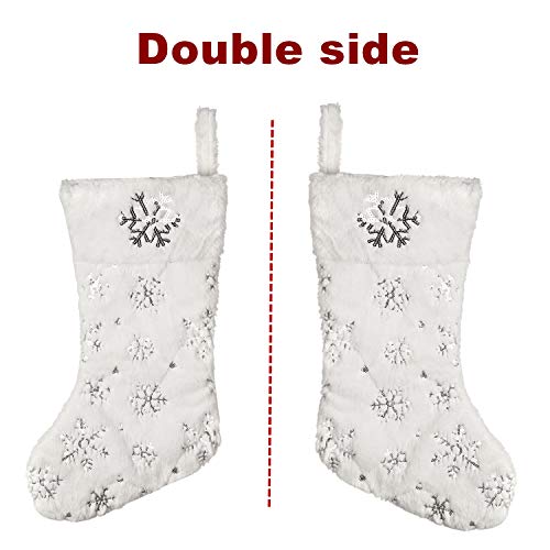 4 iPEGTOP+Christmas+Stockings+Snowflakes+Decorations