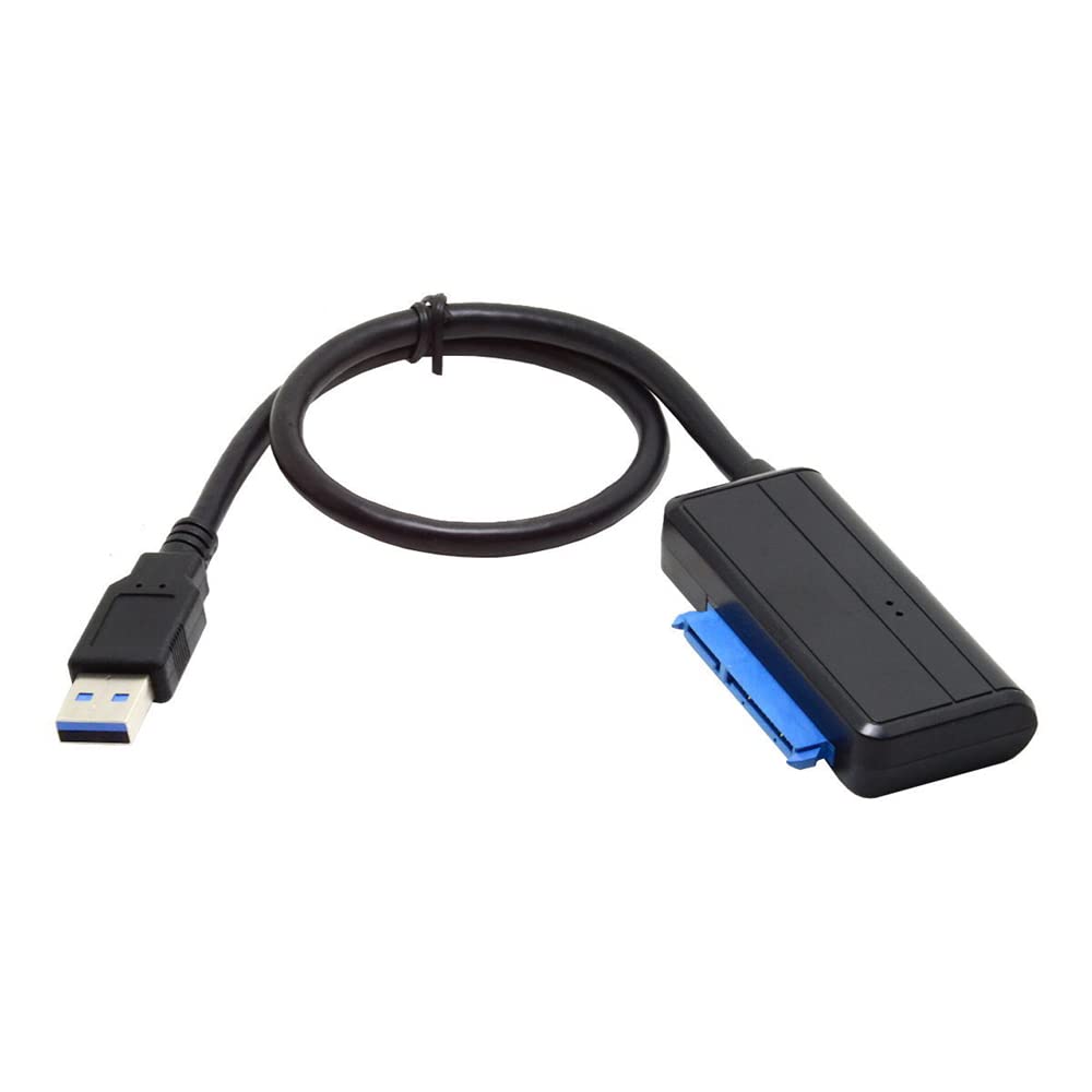 NFHK USB 3.0 to Angled SATA 22 Pin Adapter Cable for 2.5" 3.5inch Hard Disk Drive SSD for Desktop Laptop