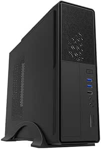 Unykach UK 2010 Torre Negro 450 W - Caja de Ordenador (Torre, PC, SGCC, Negro, ITX,Micro ATX, 6 cm)