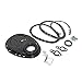 Assault Racing Products A7123-PBK Small Block Chevy Black 2-Piece Timing Cover Reinforced SBC