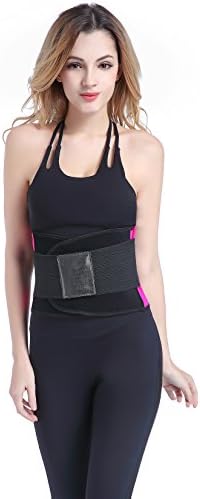 Tissbely Waist Trainer Belt Women's Body Shaper Workout Cincher (M, Pink)