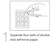 Homy Dual Side Adhesive Stickers for Privacy Filter. Replacement Set of Double Side Restickable Tape as Sticky Tabs Attachment for Laptop Privacy Screen Protector or Computer Monitor Security Screens.