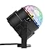 EAAGD DJ Disco Stage Lights - Sound Activated Party Lights Mini RGB LED Crysral Magic Ball Multi Colored Rotating Stage Effect Light Clubs Light for Home Room Dance Parties