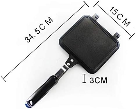 Frying Pan Bread Toast Waffle Kitchen Barbecue Plate Home Cookware Tool Non-Stick Easy Clean Sandwich Mold Aluminum Alloy Double Side