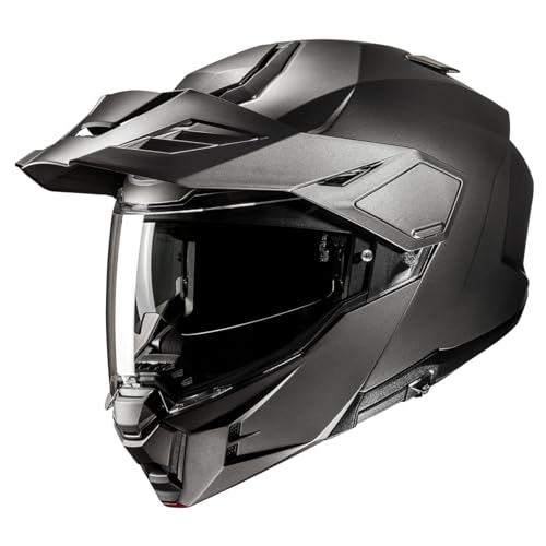 HJC, Casco Moto Modular i80 UNI Semi Flat Titanium, XXL
