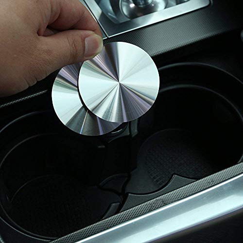 304 Stainless Steel Cup Holder Cover Mat Trim Cover Car Accessories for Landrover Range Rover Sport Vogue Discovery Sport Discovery 4 LR5 - Thumbnail 5